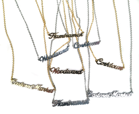 Nameplate Necklaces