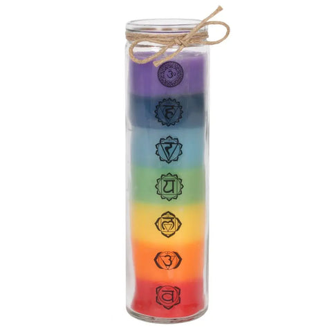 7 Chakras Layered Candle.