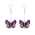 Real Full Butterfly Earrings (2 Types): Spotted Leopard & Holly Blue