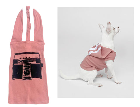 Boombox Dog hoodie! Printed hooded jersey for dogs or cats