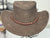 Brown Suede Cowboy Hat: "Buttermere". Leather Aussie Outback Style Hat