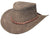 Brown Suede Cowboy Hat: "Buttermere". Leather Aussie Outback Style Hat