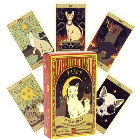 Cats Rule The Earth Tarot Cards, 78 Card Deck