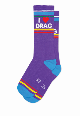 I ❤️ Drag Gym Socks, by Gumball Poodle. Made in USA!