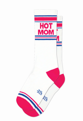 Hot Mom Gym Socks, by Gumball Poodle. Made in USA!