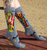 Monster Beach Party Socks, by Gumball Poodle. Made in the USA!