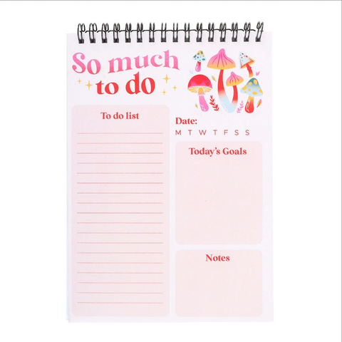 So Much To Do Groovy Mushroom List Pad