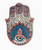 Hamsa Hands Ceramic Dish w/ Brass Incense Holder: 2 Types!