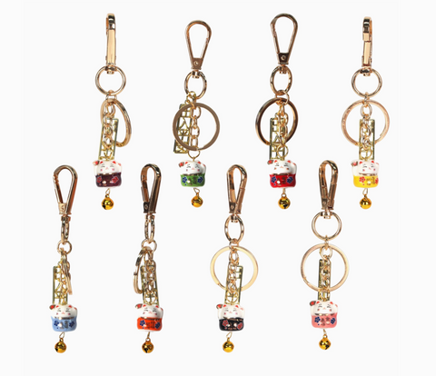 Assorted Lucky Cat Keychains