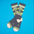 Who Gives a Crap?, Ribbed Gym Socks. By Gumball Poodle, Made in USA!