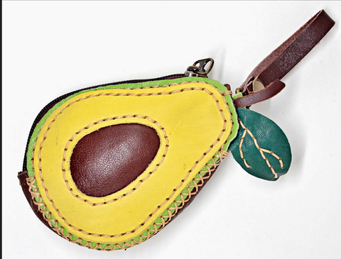 3D Fruit Coin Purses, by Atlas Goods. Choose Recycled Leather Banana, Avacado or Strawberry