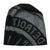 BLack Manhole Cover Slouchy Cotton Beanie Cap, Spirit of Detroit