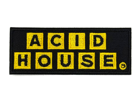 Acid House Patch, Logo Parody Iron-on Embroidered Patch