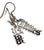 Ass+Titties Earrings, Old English Script Dangles