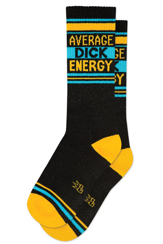 Average Dick Energy Socks, By Gumball Poodle. Made in USA!