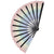 Large Rainbow Pride Hand Fan, clacking dance fan