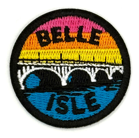 Belle Isle. Detroit Rave Scouts D-Merit Badge, 1.5" Iron-on Embroidered Patch