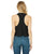 Detroit Pride Cropped Raw Edge Racerback Tank Top, White. Rhythm & Progress Rainbow Flag Tank