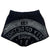 French Terry Manhole Cover Shorts, Black - Spirit of Detroit Print