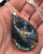 Labradorite Carved Evil Eye Stone Pendant Necklace, Sterling Silver. Medium or Large