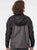 313 Zip Windbreaker. Black & Graphite Colorblock Hooded Wind Breaker Jacket