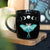Dark Forest Luna Moth Mug, Ceramic Coffee Cup.