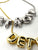 Detroit Bubble Letter Necklace, Balloon Script Pendant