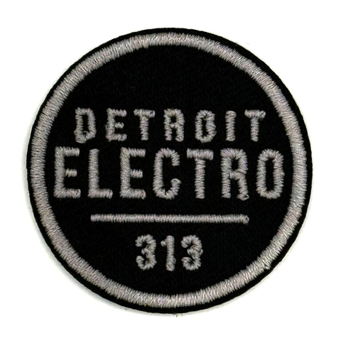 Detroit Electro 313, Rave Scouts D-Merit Badge. 1.5" Iron-on Embroidered Patch