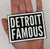 Detroit Famous Patch, Iron-on Embroidered Patch