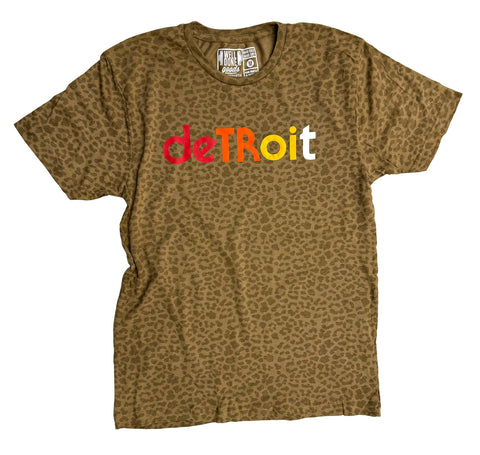 Detroit Rhythm Composer Leopard Print T-Shirt