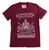 Detroit Techno Christmas, Holiday V-Neck T-Shirt - burgundy
