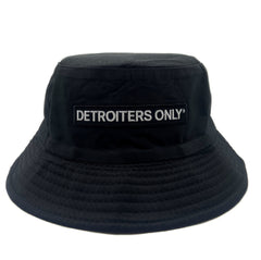 ☆THE GREATEST☆ Patch Bucket 3.0 Black Detroiters Only Patch Bucket Hat, 80s Parody Logo. Black or