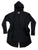 Spirit of Detroit Manhole Cover Long Line Hoodie, Black French Terry Hooded Cardigan Sweatshirt