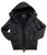 Detroiters Only Patch Black Quilted Puffer Coat