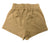 Detroiters Only French Terry Paperbag Waist Shorts, Tan - back