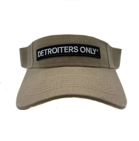 Tan Detroiters Only Visor