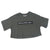 Detroiters Only Cropped T-Shirt, 80s Logo Parody, Olive Green