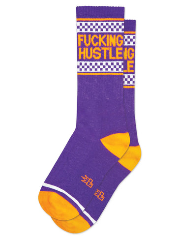 Fucking Hustle Gym Socks. By Gumball Poodle, Made in USA!