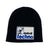 Detroit Techno Fun Police Patch Skullcap, No-Cuff Brimless Beanie