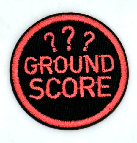 Ground Score ??? Detroit Rave Scouts D-Merit Badge, 1.5" Iron-on Embroidered Patch