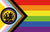 Hamtramck Pride Flag, 3'x5' City of Hamtramck Rainbow Flag, Progress Pride Flag