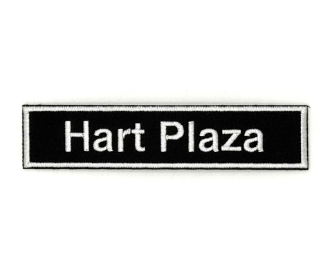 Hart Plaza Detroit Patch, Iron-on Embroidered Patch