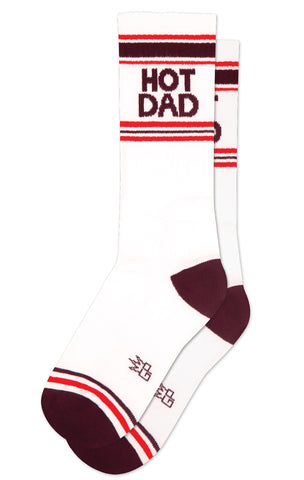 White Hot Dad Socks, By Gumball Poodle. Made in USA!