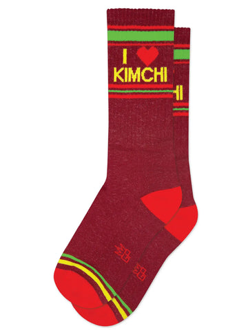 I ❤️ Kimchi Ribbed Gym Socks, by Gumball Poodle. Made in USA!