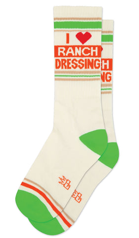 I ❤️ Ranch Dressing Socks, By Gumball Poodle. Made in USA!