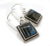 Square Labradorite Earrings