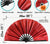 Iridescent PVC Clack Fans. Large holographic clacking fan, festival, party dance fan