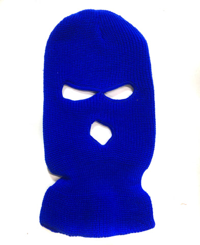 Royal Blue Knit Ski Mask, Balaclava