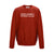 MAKE AMERICA DETROIT AGAIN Crew Neck Pullover Sweatshirt: Red