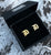 Old English D Cufflinks, Stainless Steel or Gold Old English Script Cuff Links